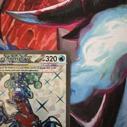 Pokemon Garchomp EX Holo Ultra Rare TCG Card Paradox Rift 219/182 NM Condition - Image 5