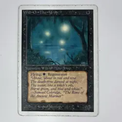 MTG Will-o'-the-Wisp Unlimited Edition Magic The Gathering TCG Card Ships Free - Image 1