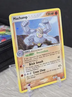 Pokemon Card Machamp 11/108 EX Power Keepers 2007 Vintage Holo Rare Cool SWIRL! - Image 1