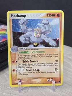 Pokemon Card Machamp 11/108 EX Power Keepers 2007 Vintage Holo Rare Cool SWIRL! - Image 3