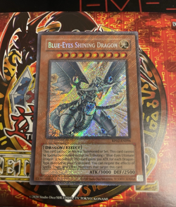 Blue Eyes Shining Dragon RP02-EN096 English Secret Rare Card Near Mint Condition - Image 1