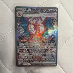 Pokemon Charizard ex 223/197 SV03 Obsidian Flames Tera Full Art Holo Card - Image 1