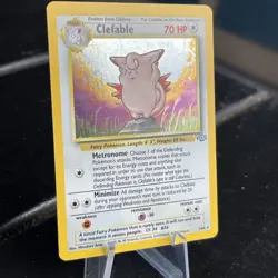 Pokemon TCG Clefable Jungle Holo Rare Card 1/64 Stage English Unlimited LP - Image 4
