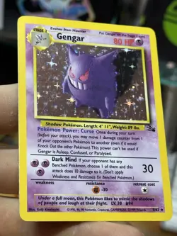 #5 Gengar 5/62 Fossil 1999 Holo Rare WOTC Pokemon Card TCG - Image 5