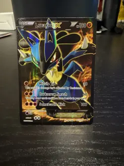 Lucario EX 107/111 XY Furious Fists Ultra Rare Full Art Holo Pokemon TCG Card - Image 1