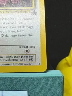 Pokemon Card - Team Rocket's Meowth Wizards Black Star Promos 18 Promo LP - Image 5