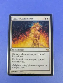 MTG Magic: Shadowmoor: Greater Auramancy #7/301 Rare - LP - Image 1