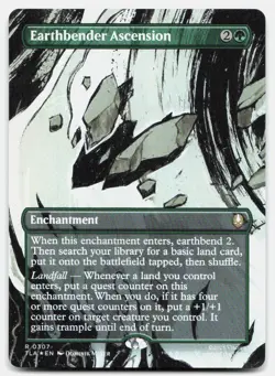 Earthbender Ascension (Borderless) 307 Avatar: The Last Airbender MTG Foil NM - Image 1