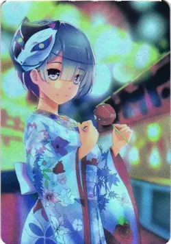 REM RE:ZERO Holographic Custom Art Goddess Story Anime Collectible Card - Image 1