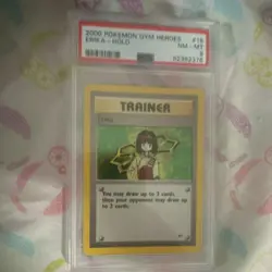Pokemon Gym Heroes Erika Holo Trainer #16 PSA Graded 2000 English Unlimited - Image 1