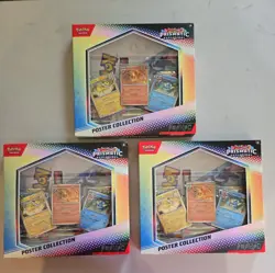Lot of 3 - Pokemon TCG Prismatic Evolutions Poster Collection - Image 1