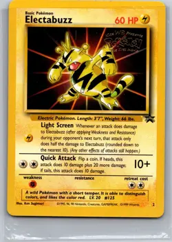 1999 Pokemon First Movie Promo - TCG Electabuzz Base #2 - Image 1