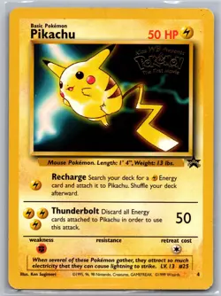 1999 Pokemon First Movie Promo - TCG Pikachu Pikachu Base #4 - Image 1