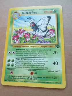 Butterfree - 33/64 - Uncommon WOTC TCG—Jungle Pokemon Card - Image 5