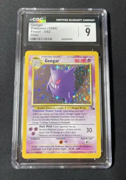🔥CGC 9🔥 MINT Gengar 1999 Fossil 5/62 Holo Pokemon Card psa - Image 1