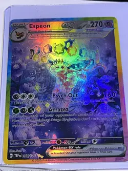 Pokemon Espeon ex 155/131 Prismatic Evolutions SIR Holo EX 270 HP English - Image 2