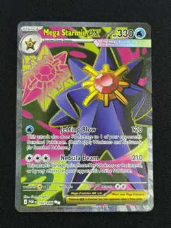 Mega Starmie ex 102/088 Me03: Perfect Order Ultra Rare Pokemon TCG Near Mint NM - Image 1