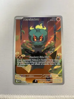 Pokemon Marshadow Mega Evolution Illustration Rare Holo 146/132 EN 90 HP - Image 1
