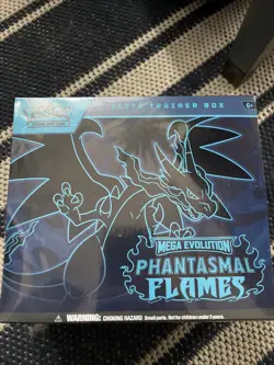 Pokemon TCG Mega Evolution Phantasmal Flames Elite Trainer Box - Image 1