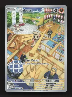 Timburr 183/167 Illustration Rare Twilight Masquerade Pokemon Near Mint - Image 1