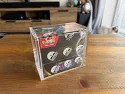 Pokemon TCG Phantasmal Flames Booster Box - Sealed with Grailguard Acrylic Case - Image 1