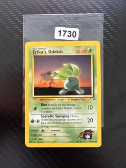 Carte Pokemon Erika’s Oddish 78/132 Gym Heroes Anglais Occasion - Image 1