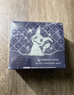 Pokemon Center Elite Trainer Box ETB Scarlet Violet Paldean Fates Sealed New - Image 1