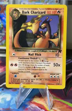 Pokemon Vintage Non-Holo Rare Dark Charizard 21/82 Team Rocket WotC 2000 - Image 1