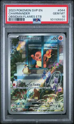 2023 POKEMON SVP EN-SV BLACK STAR PROMO #044 CHARMANDER PSA 10 - Image 1