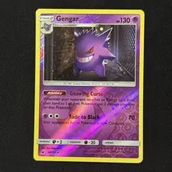 Gengar #38/111 - Pokemon TCG - SM Crimson Invastion - Reverse Holo - NM - Image 1