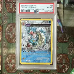 POKEMON XY ANCIENT ORIGINS GYARADOS-HOLO MEGA GYARADOS COLLECTION COSMOS PSA 6 - Image 1