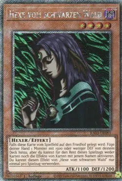 yugioh Hexe vom schwarzen Wald RA03-DE091 PLATINUM SECRET RARE DEUTSCH - Image 1