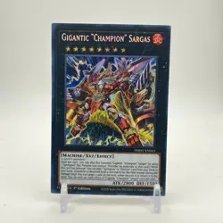Yugioh! Gigantic “Champion" Sargas - PHHY-EN045 - SECRET RARE 1ST EDITION NM - Image 1