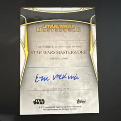 Topps Star Wars Masterwork Shoretrooper 1/1 Sketch Card Signed by Erik Medina - Image 2