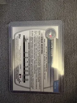 2024 Bowman Chrome Sean Keys 1st Bowman Autographed Card. - Image 2