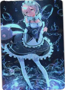 REM RE:ZERO Holographic Custom Art Goddess Story Anime Collectible Card - Image 1