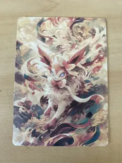 Japanese ART STYLE Sylveon Fan Full Art Pokemon Custom Card/perfect bookmark - Image 4