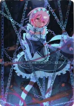 RAM RE:ZERO Holographic Custom Art Goddess Story Anime Collectible Card - Image 1