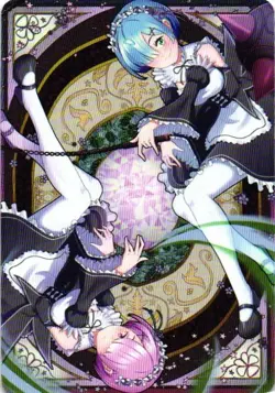 RAM RE:ZERO Holographic Custom Art Goddess Story Anime Collectible Card - Image 2