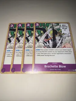 OP12-078 Brochette Blow X4 Playset One Piece Card Game TCG CCG English - Image 4