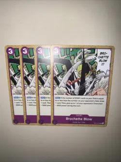 OP12-078 Brochette Blow X4 Playset One Piece Card Game TCG CCG English - Image 5