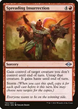 FOIL Spreading Insurrection Modern Horizons 2 Magic MTG Sorcery CARD 1x (142/303 - Image 1