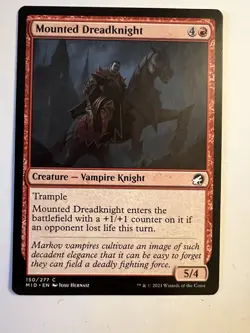 MTG Innistrad Midnight Mounted Dreadknight 150/277 Magic the Gathering NM - Image 1