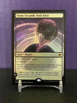 MTG Susur Secundi, Void Altar (Foil) Edge of Eternities NM Mythic Land Planet NM - Image 1