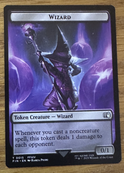 MTG Final Fantasy Token, Hero 0005 / Wizard 0015 - Image 2