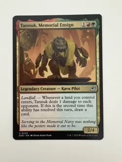 Tannuk Memorial Ensign MTG Magic the Gathering Card NM Near Mint EOE - Image 1