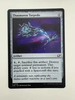 Thaumaton Torpedo MTG Magic the Gathering Card NM Near Mint EOE - Image 1