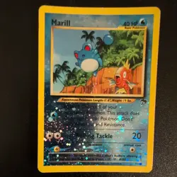 Pokemon TCG Marill 11/18 Southern Islands Reverse Holo Heavily Played - Image 1