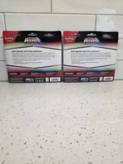 Pokemon Prismatic Evolutions Booster Pack x 2 Tech Sticker Packs Eevee & More - Image 2