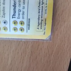 1999 Pokemon ZAPDOS #16/102 Base Set Unlimited Galaxy Star Holo Rare English - Image 4